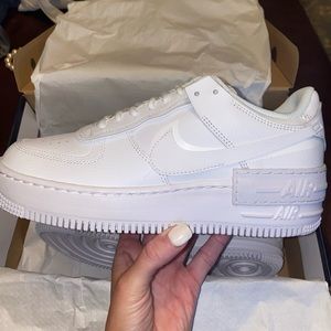 Never worn Nike AF1 Shadow sneakers. Size 9!